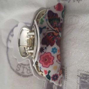 Butterfly & Flower Hair Claw